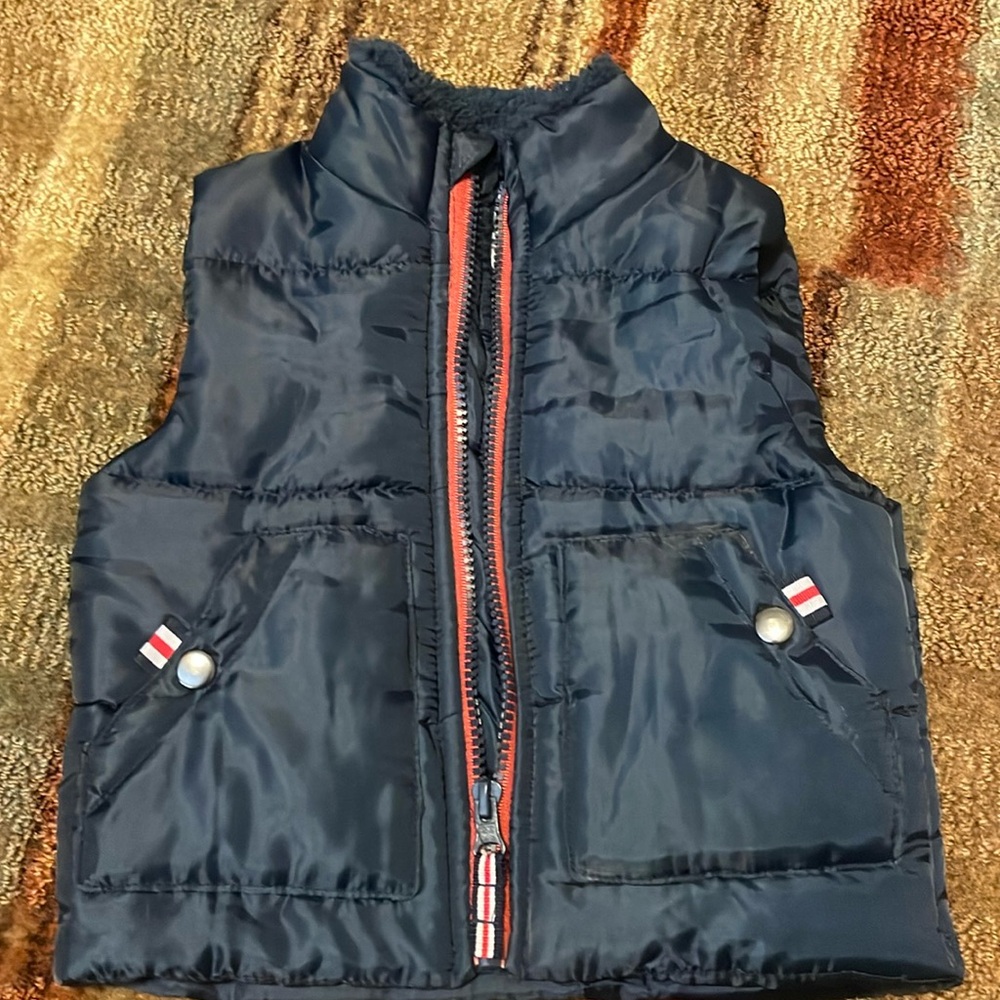 Little lad navy vest